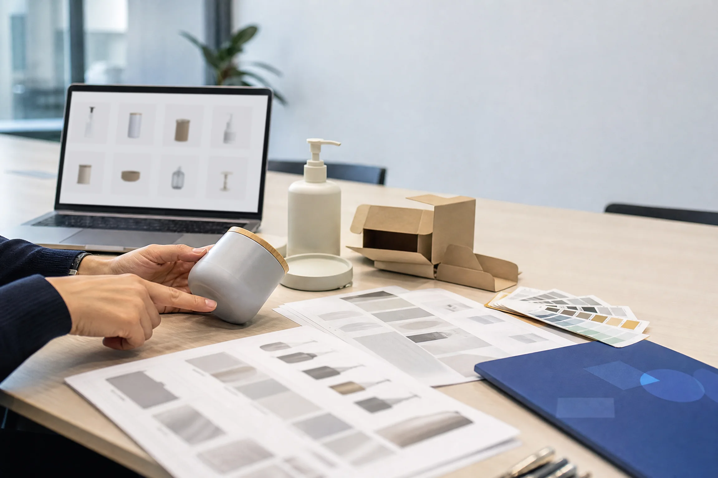 Revue d’une gamme de produits, de son catalogue et de ses éléments de packaging